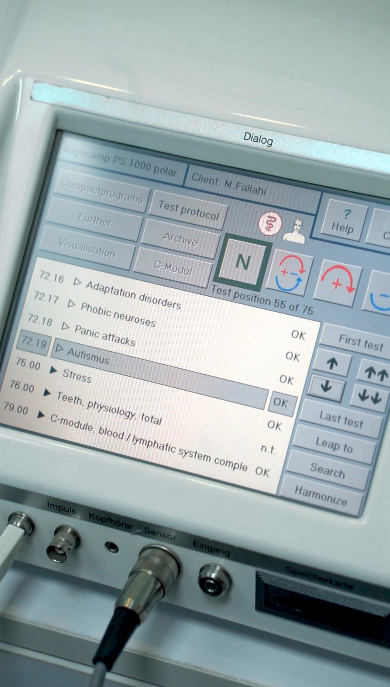 چکاپ سالمندان با دستگاه BIT