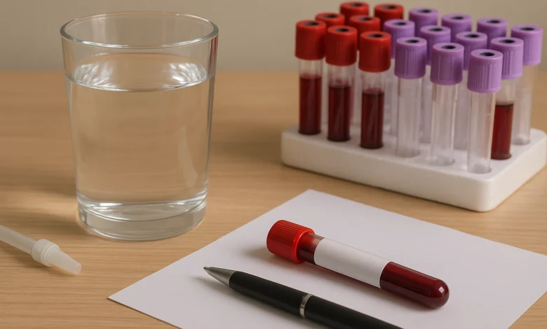 تأثیر کم آبی بر آزمایش خون